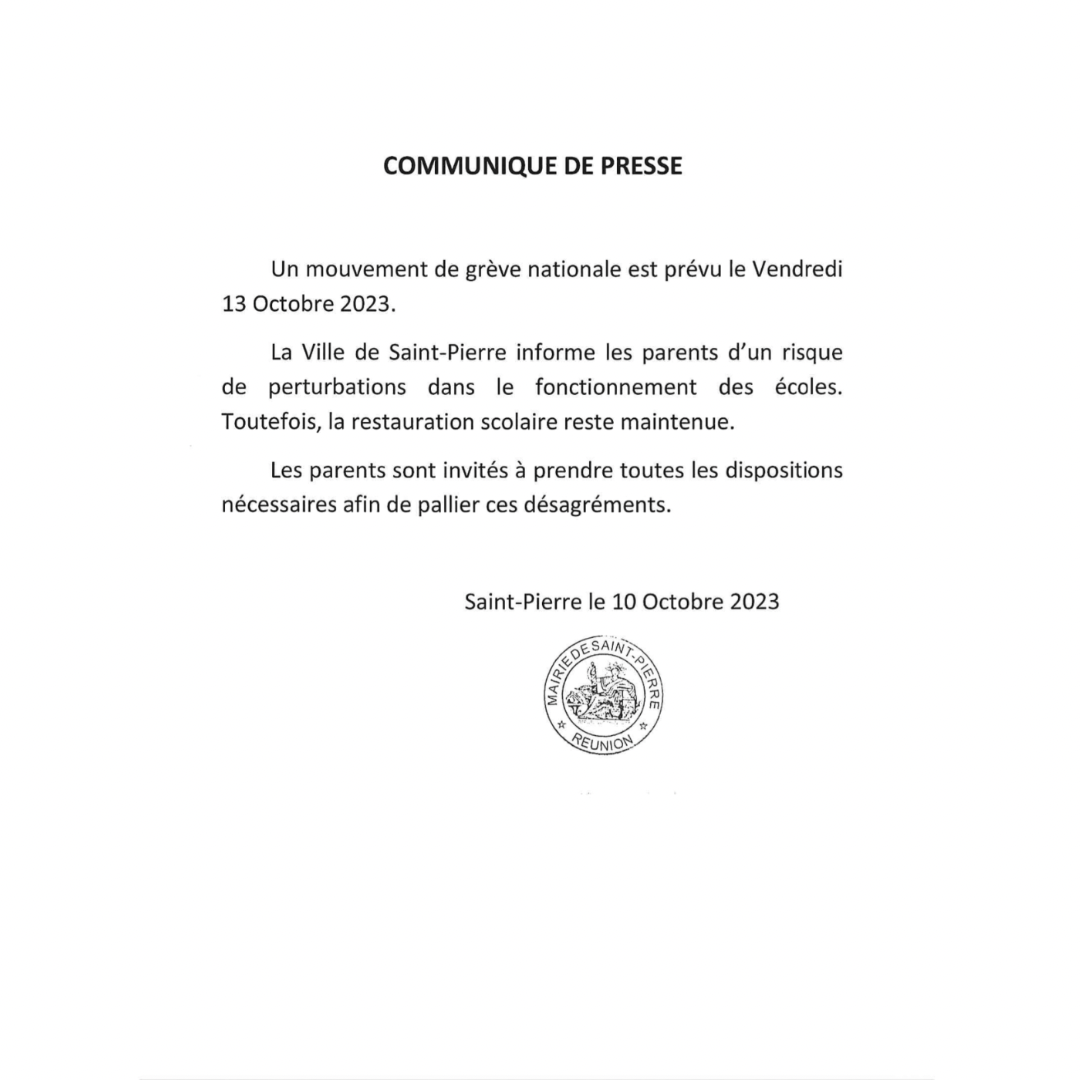 Grève nationale du 13 octobre 2023