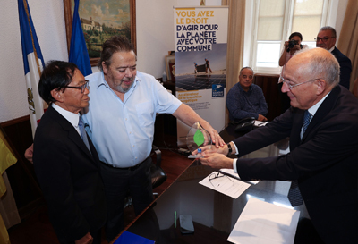 Remise du trophée vert Ileva