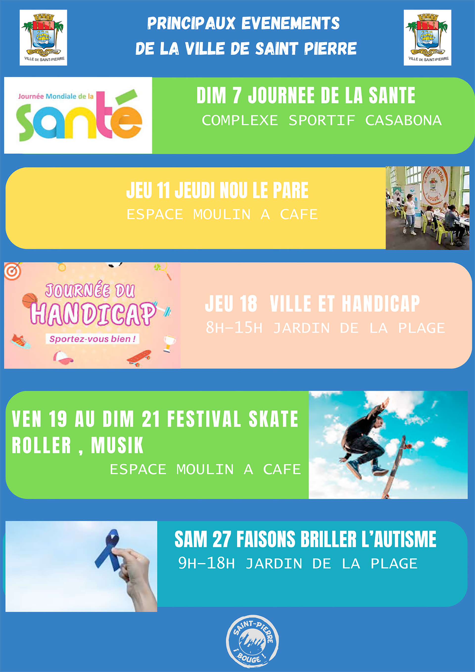 calendrier des manifestations