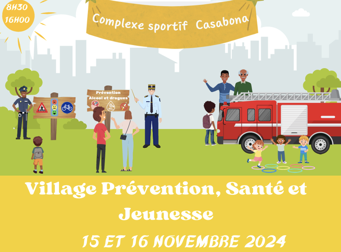 Saint Pierre accueille le Village Santé Prévention Jeunesse les 15 et 16 novembre 2024