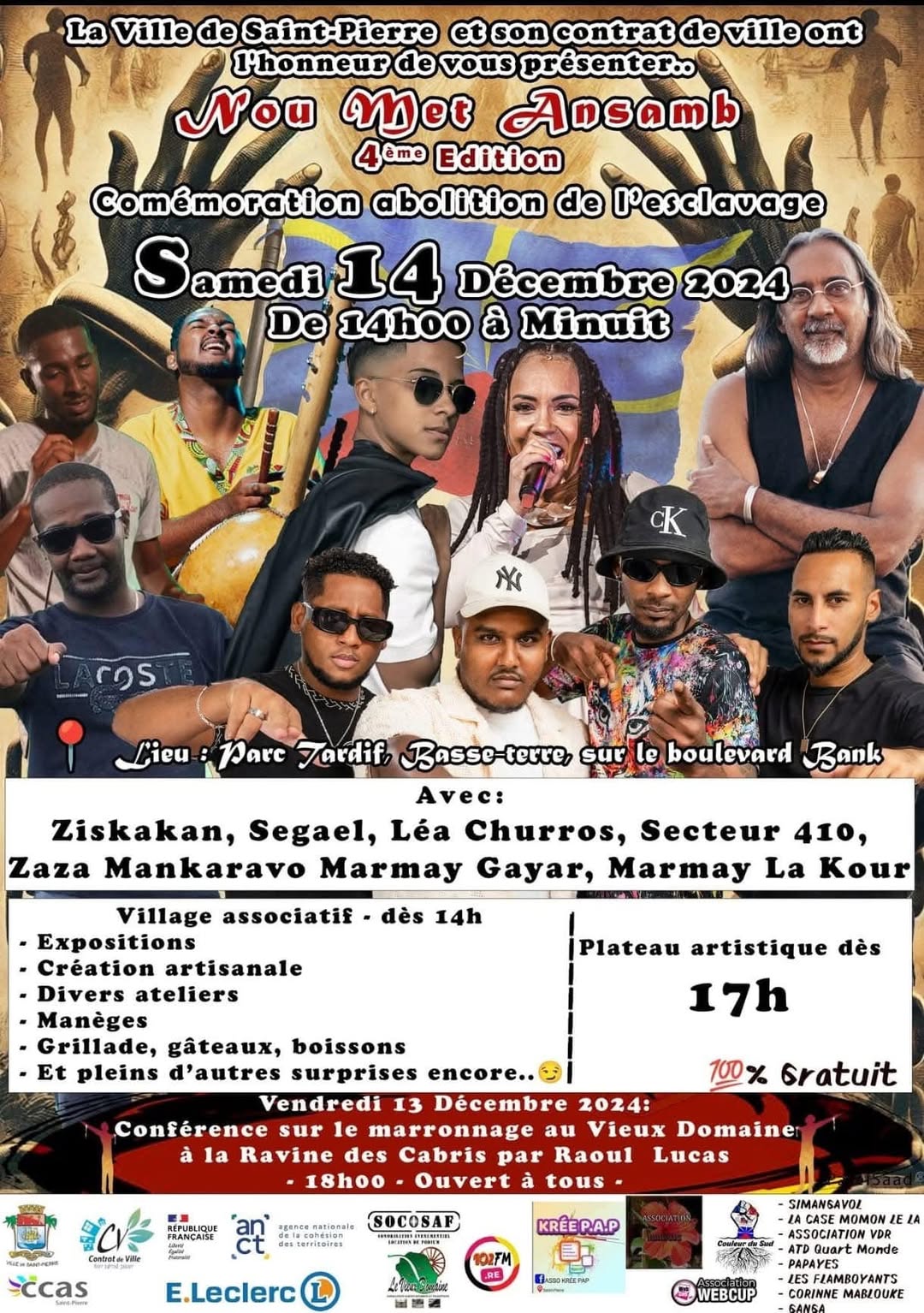 Un 20 desamb en avant au Parc Tardif "Nou Met Ansamb"