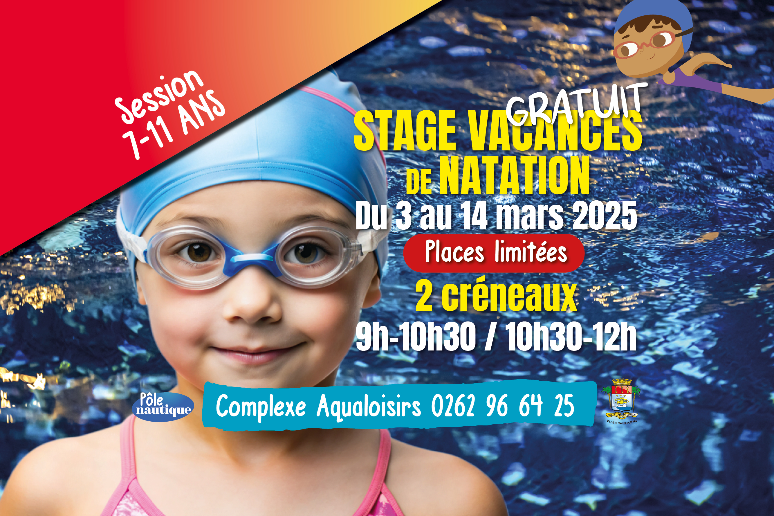 Stage de natation - Vacances de MARS 2025