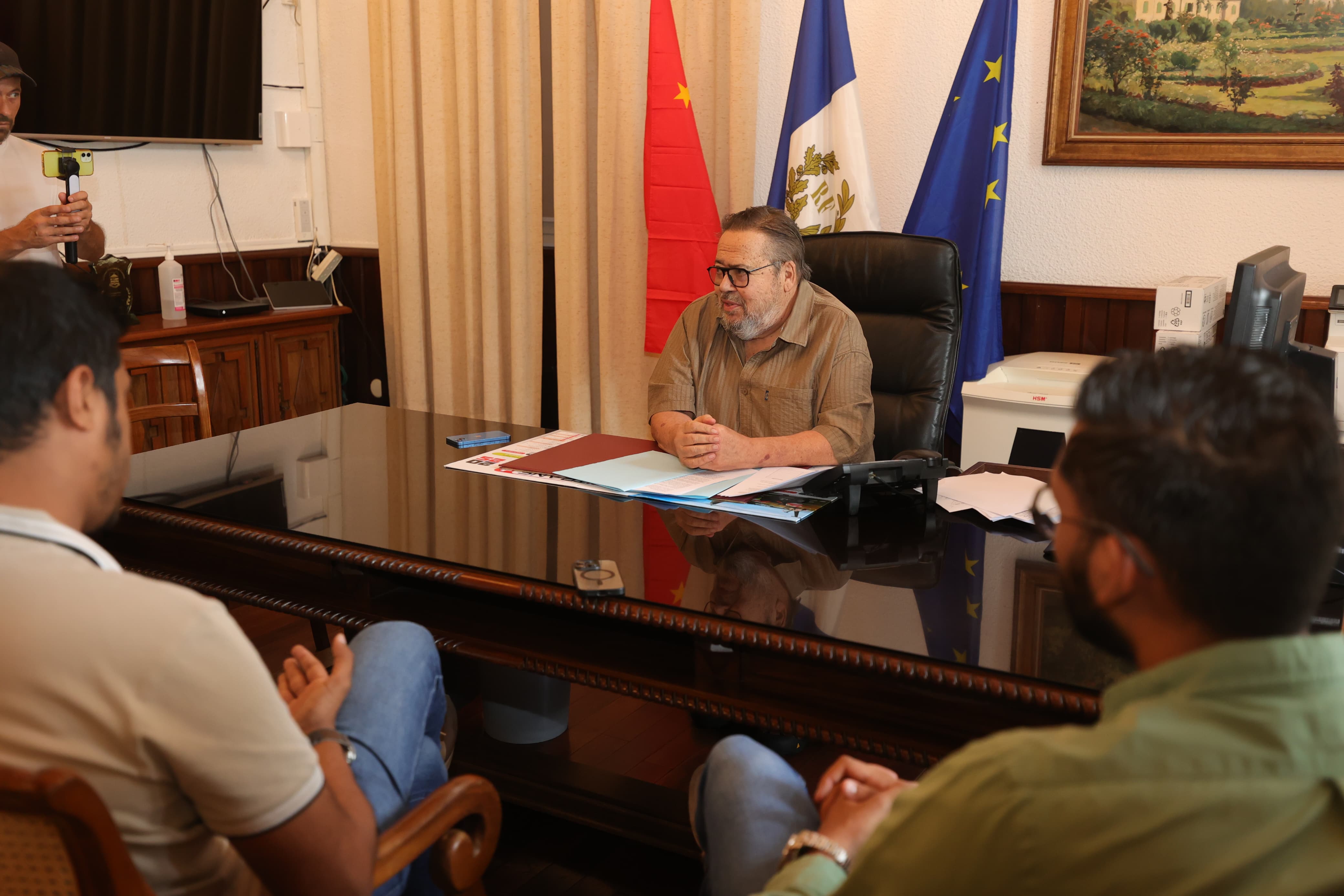 Réception des représentants de l'association des commerçants du centre-ville de Saint-Pierre