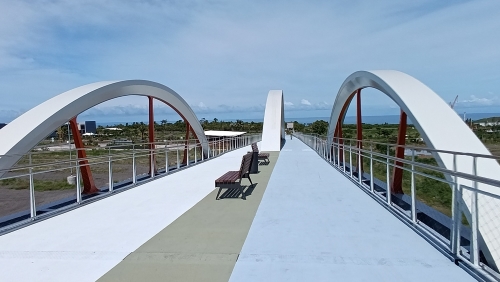 Ouverture de la passerelle piétons de Pierrefonds