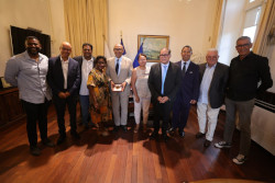 Philippe Diallo, président de la Fédération Française de Football (FFF) à Saint-Pierre