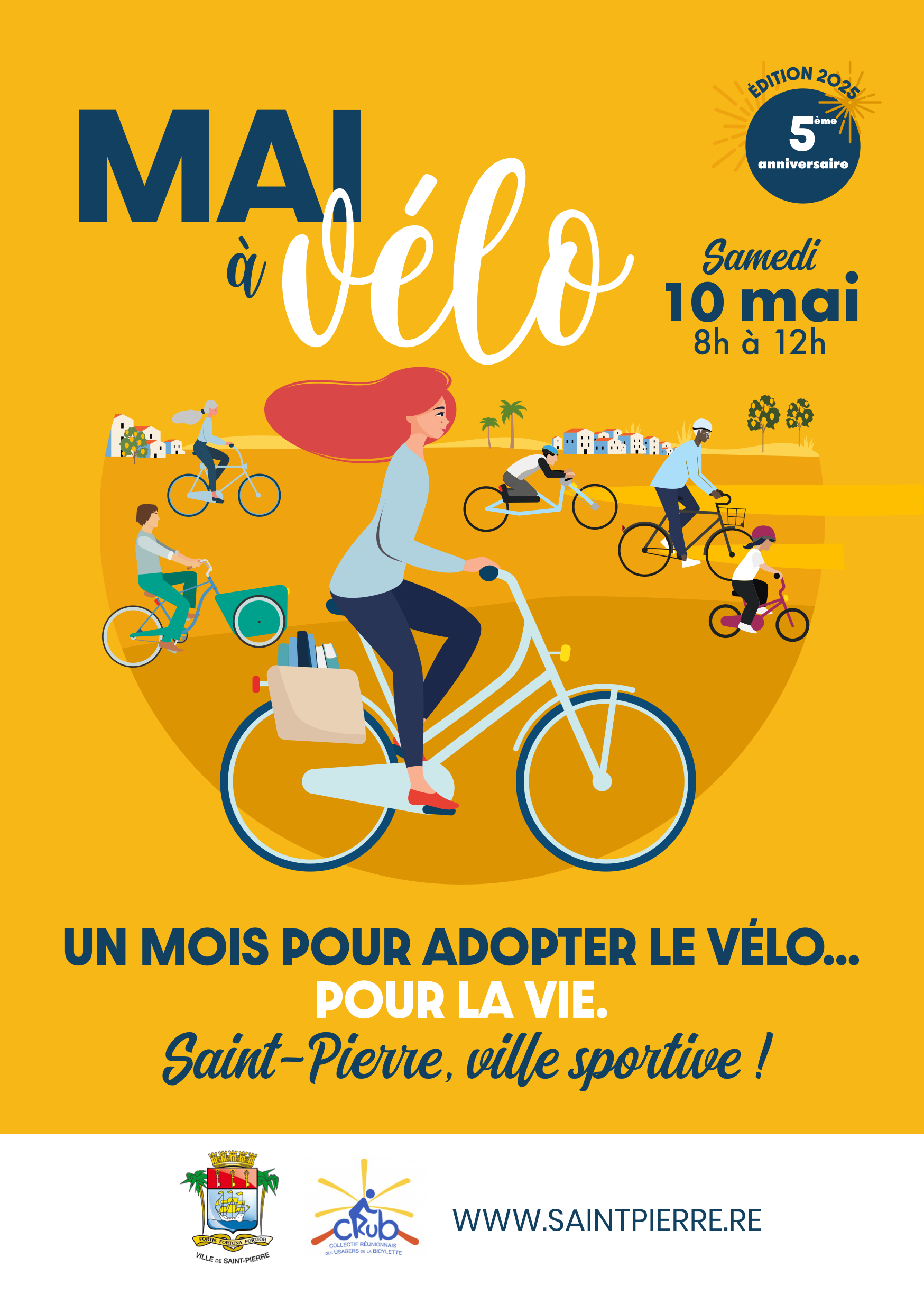 Le 10 mai : Saint Pierre accueille le Challenge "Mai à Vélo"