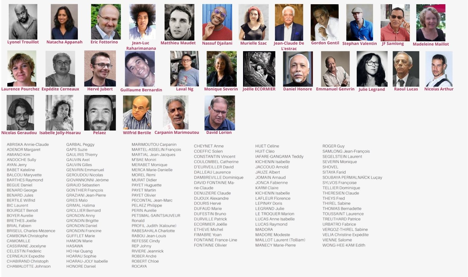 Auteurs Athéna 2017