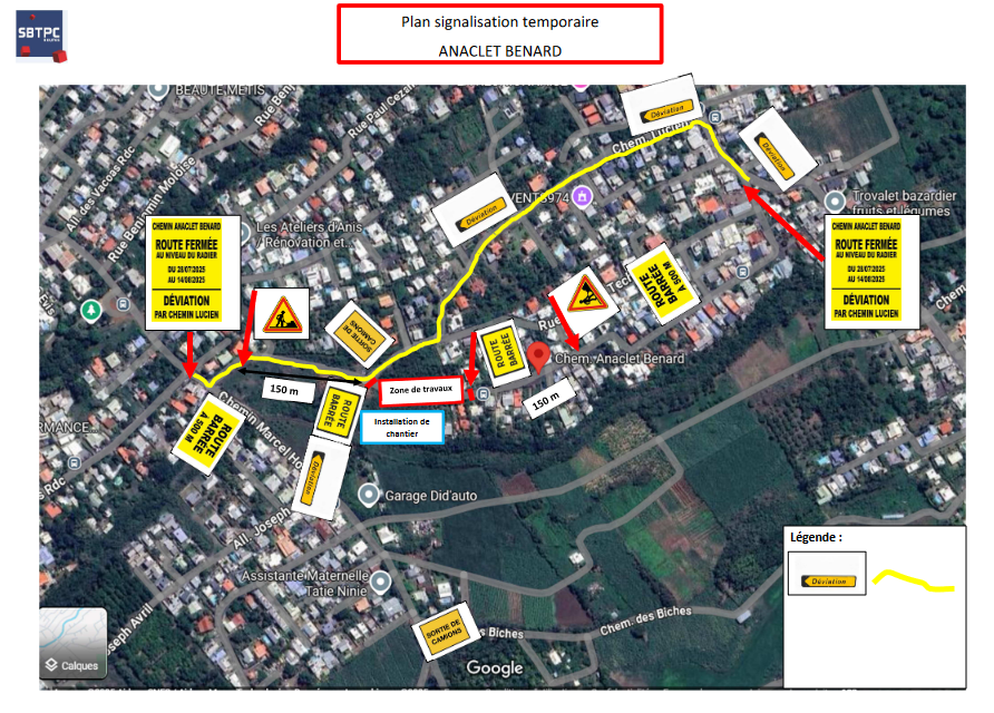 INFO TRAVAUX – Chemin Anaclet Bénard
