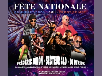 Le 13 juillet à Saint-Pierre : une soirée exceptionnelle à ne pas manquer