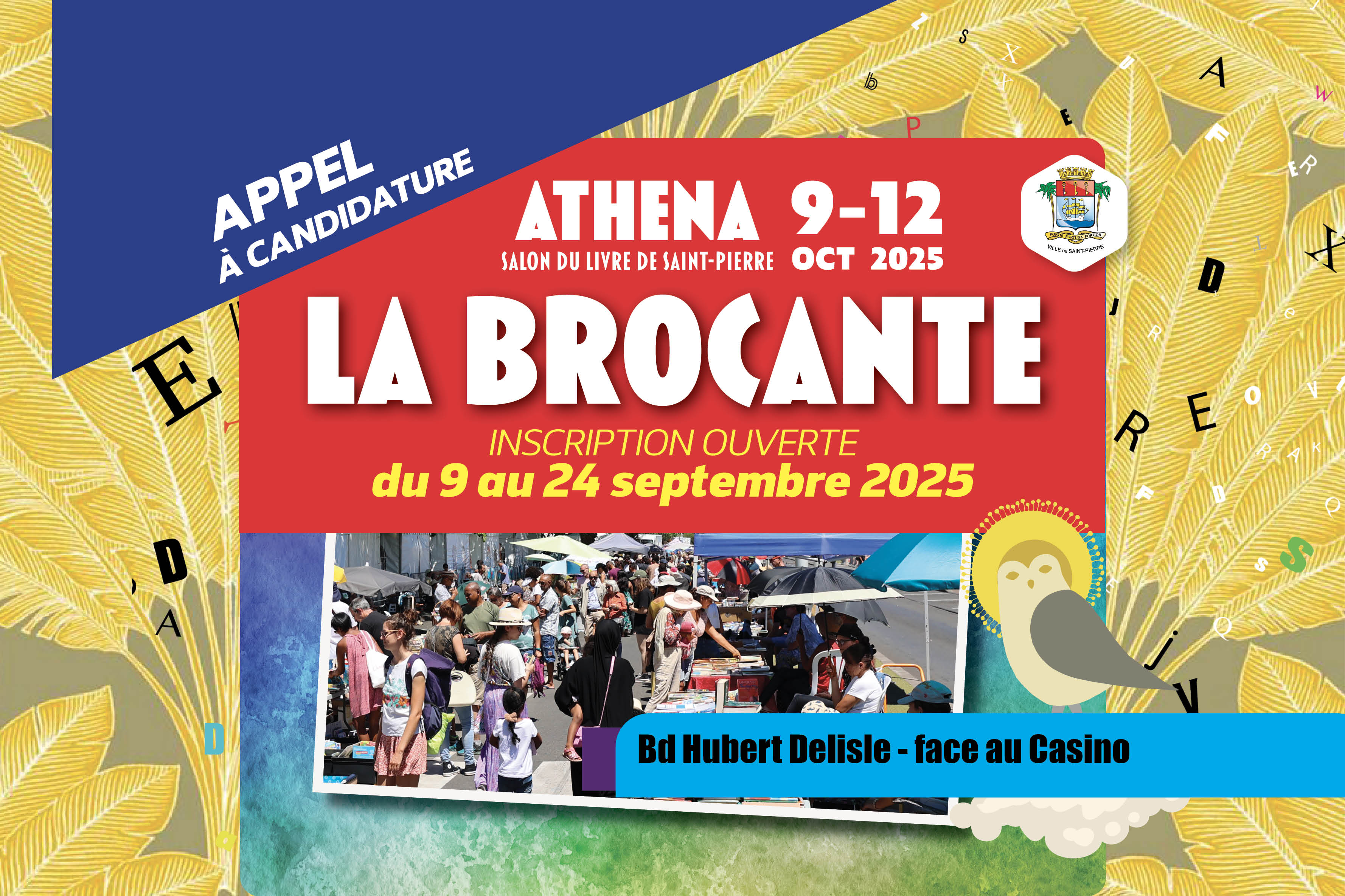 Appel à candidature – La Brocante du Salon du Livre ATHENA