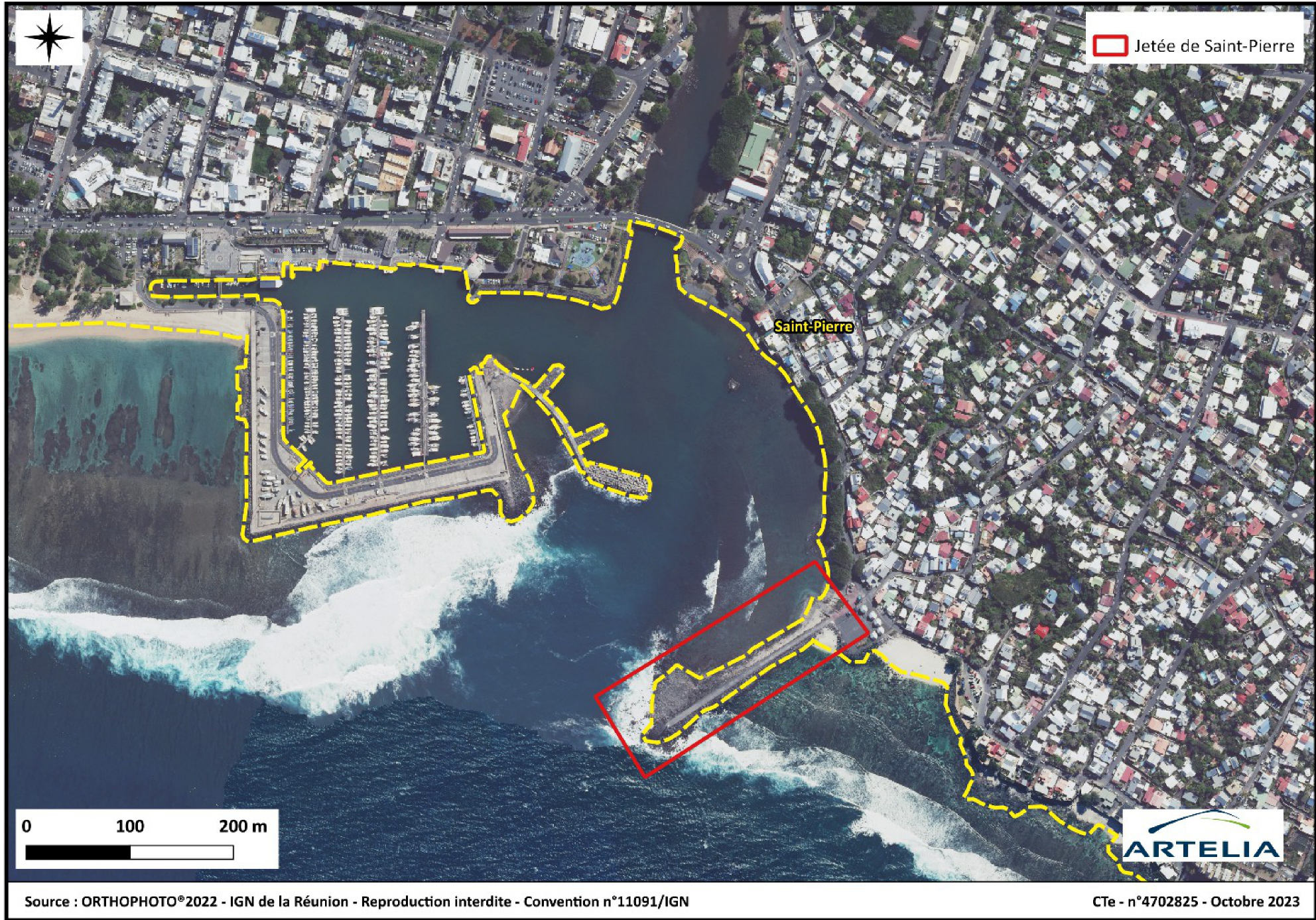 travaux sur la jetée