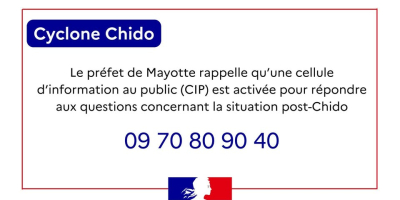 Cyclone Chido : La préfecture a mis en place une cellule d'information du public
