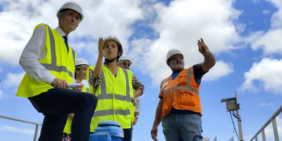 Le préfet de la Réunion Patrice LATRON en visite sur la commune