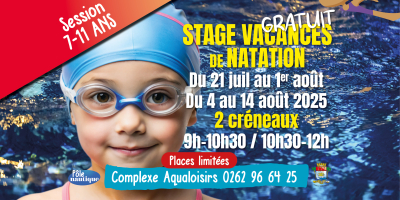 Stage Vacances de Natation 