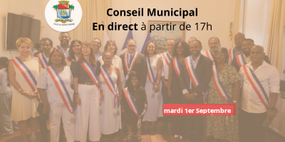 Conseil Municipal du 1er septembre 2026 en direct
